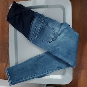 Distressed Maternity Jeans